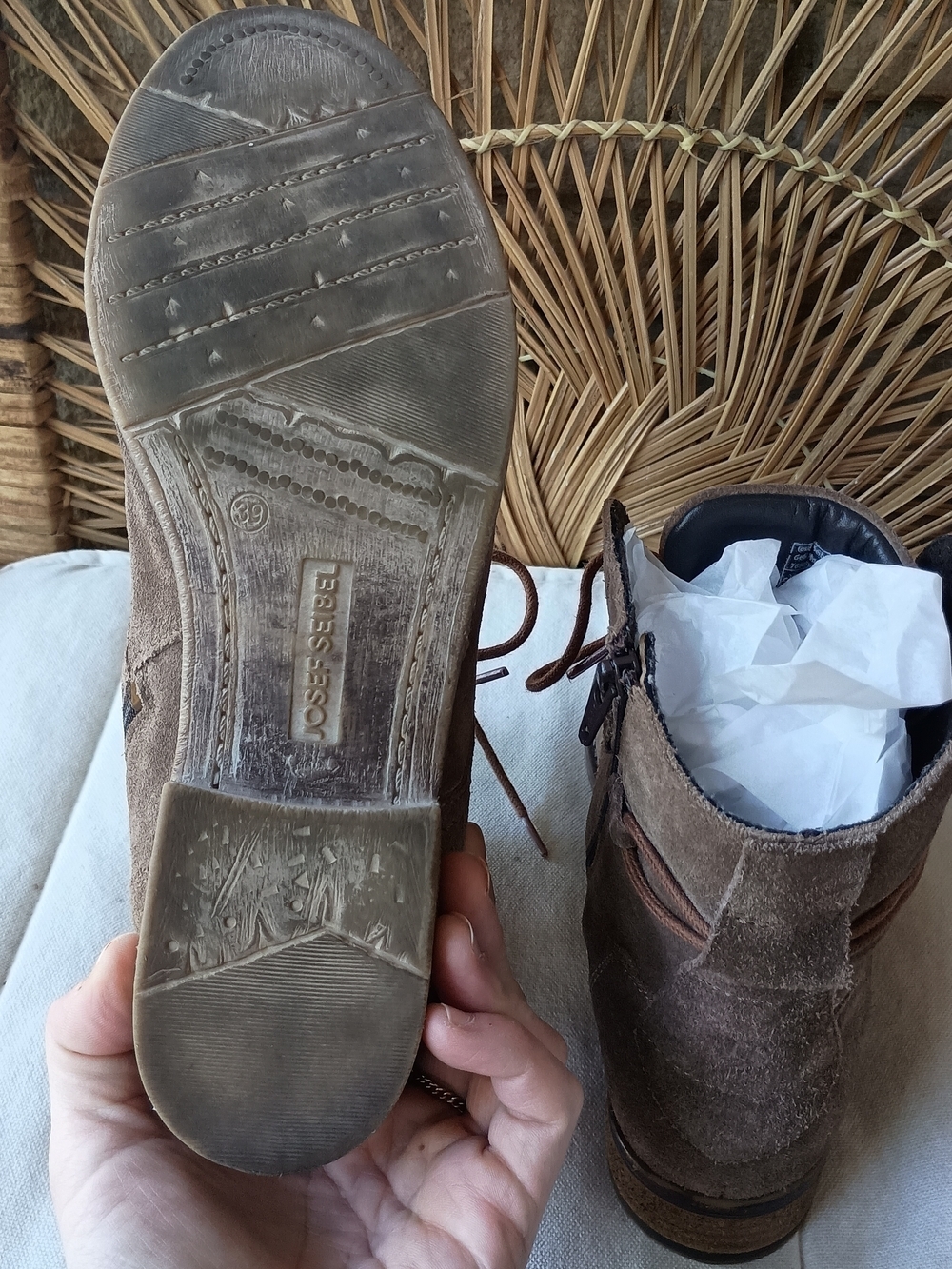 Josef Seibel Brown Leather Slip-On Shoe (Size 39) - Picture 5 of 7